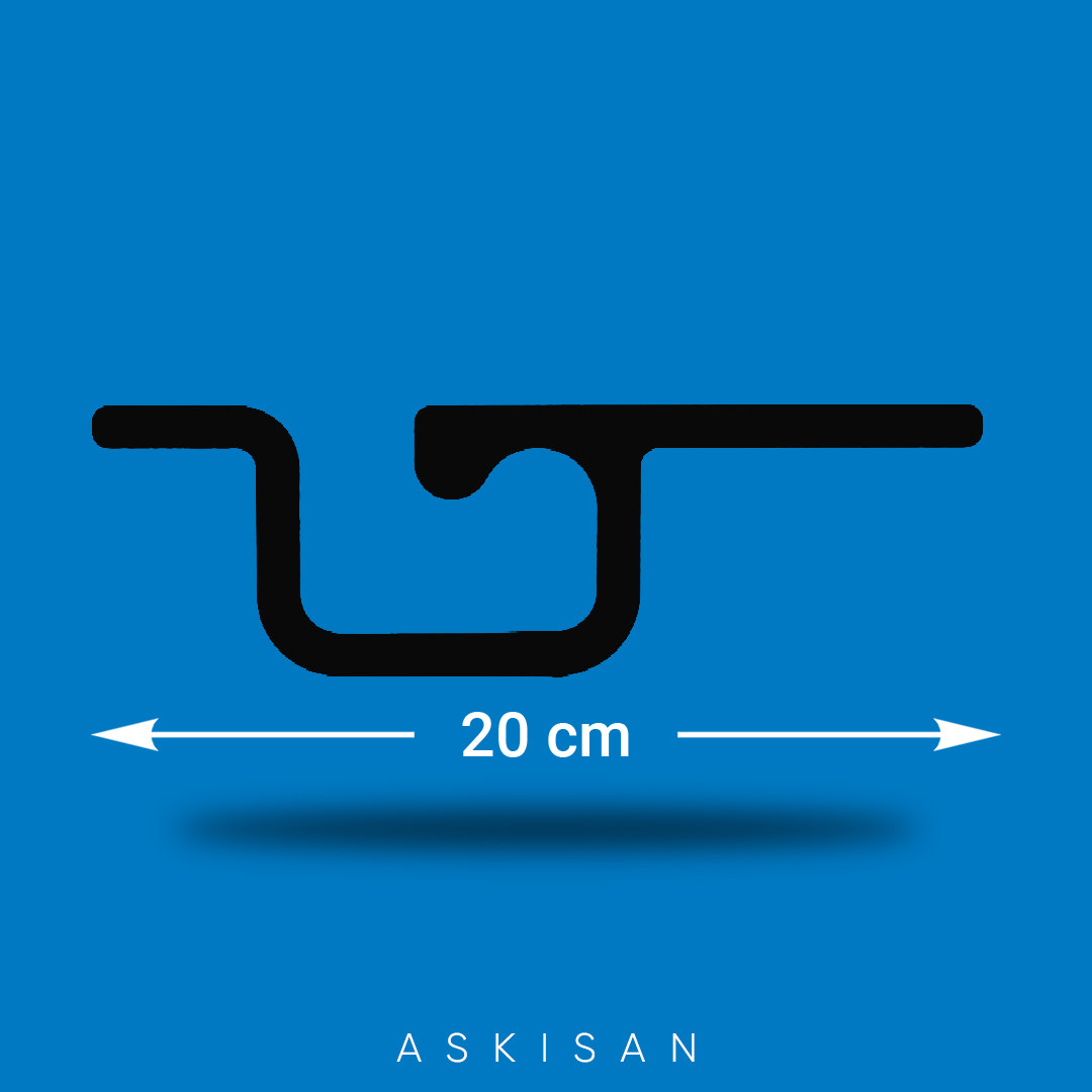 A-155 Kilitli Ambalaj ve Kartela Askısı 20 cm