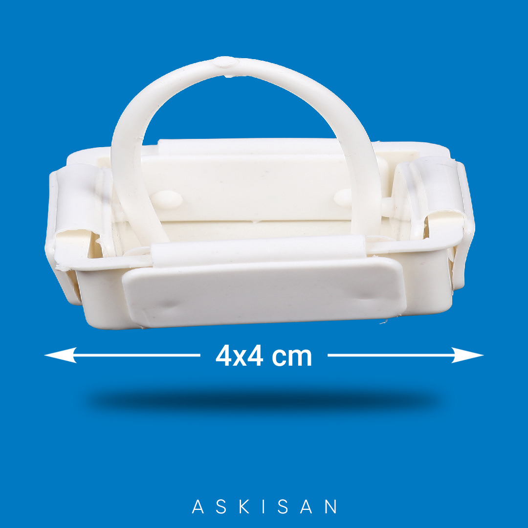 P-15 Asetat Kutu Kapağı ve Askısı 4×4 cm